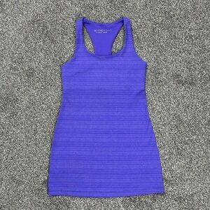 Beyond Yoga Racerback Tank Top Women XS‎ Athletic Purple Striped Stretch Comfort